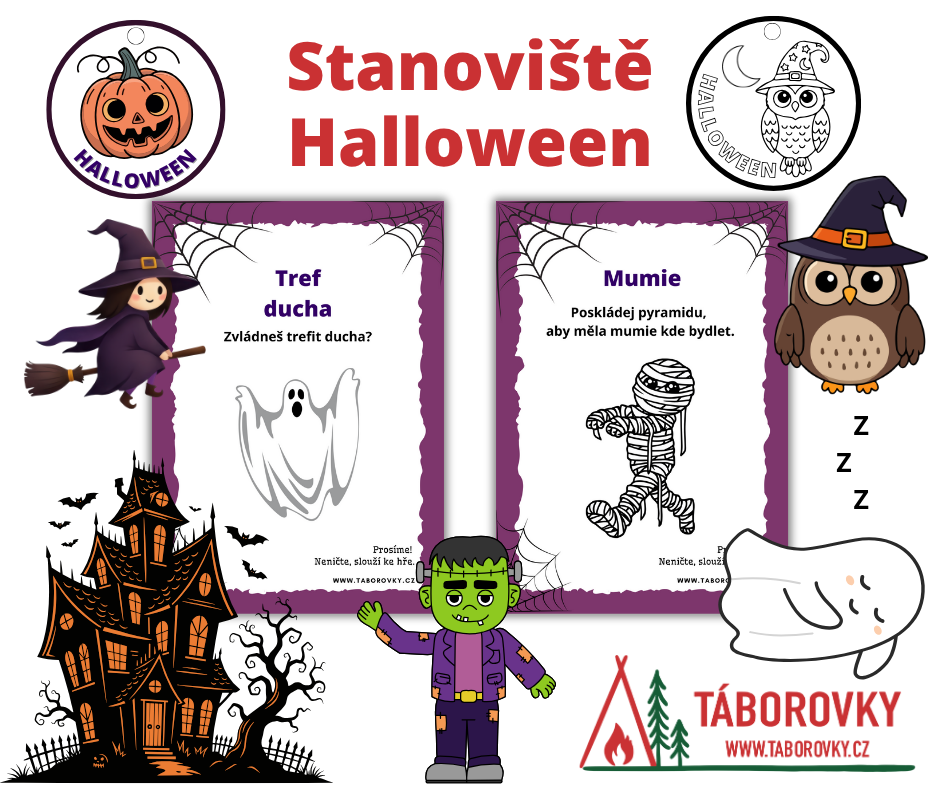 Halloweenské úkoly které se hodí na strašidelnou párty, stezku, či domácí bojovku